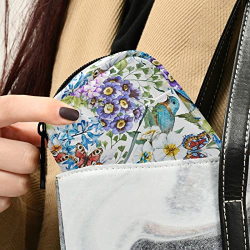 Pill Case Floral Birds Butterfly Peony 7 Day Pill Organizer Travel Pill Case Portable Weekly Pill Box Bag Container Vitamin Supplement Holder With Zipper For Family Business #TOP4