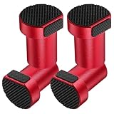 Ciieeo 4 Stück Werkbankhaken aus Aluminium Rutschfeste Hobelstopper 20mm Langlebige Werkbankstifte für Holzbearbeitung Schnelle Montage Rot