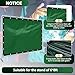 Vincreem 2 Pcs Welding Curtain Safety Transparent Welding Screen with Fixed Belt for the Stand of 6 x 8ft Fireproof Resistant Insulation for Welding Arc Light UV and Light Protection(Green)