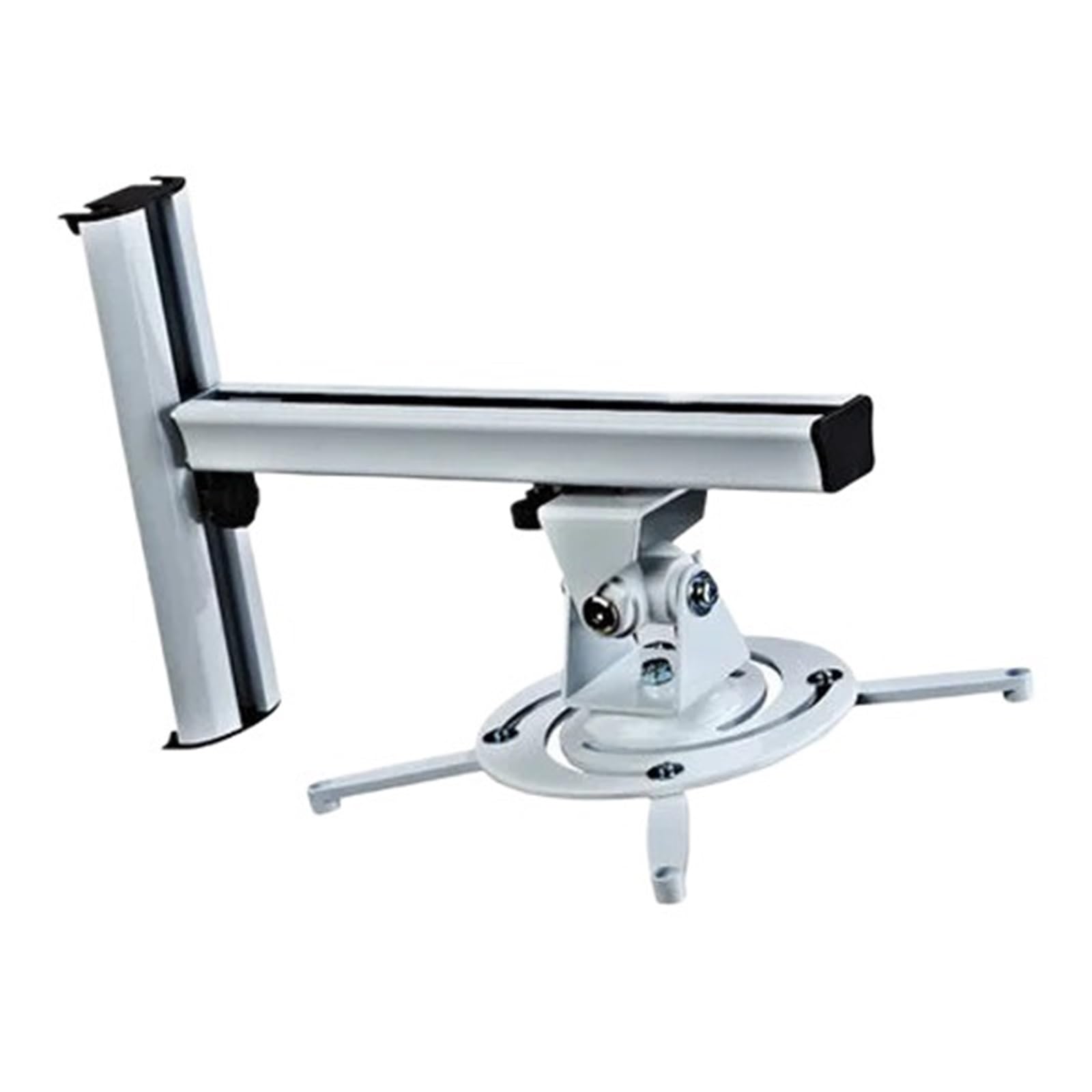 Support de plafond pour projecteur en aluminium argenté rigide