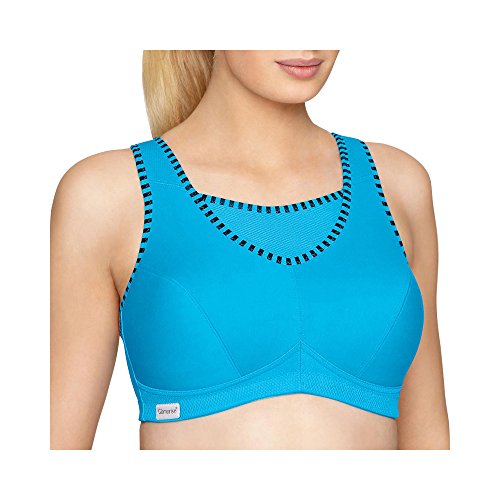 Glamorise Women's Full Figure No Bounce Plus Size Camisole Wirefree Back Close Sports Bra #1066