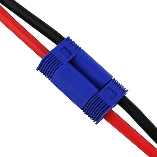 Miniatura 6 de 5 pares EC5 0.197 in macho hembra banana conector con 12awg alambre de silicona 3.9 in RC Hobby Lipo batería (paquete de 5)