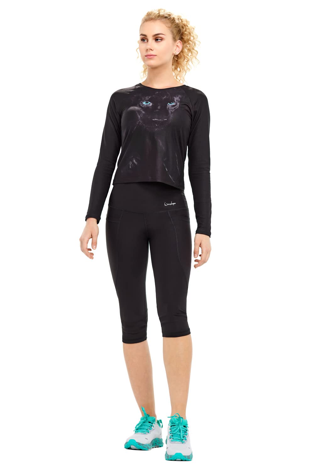 WINSHAPE Funkcjonalny Komfort ¾-tights Hwl215c "High Talia" - Legginsy Kobiety