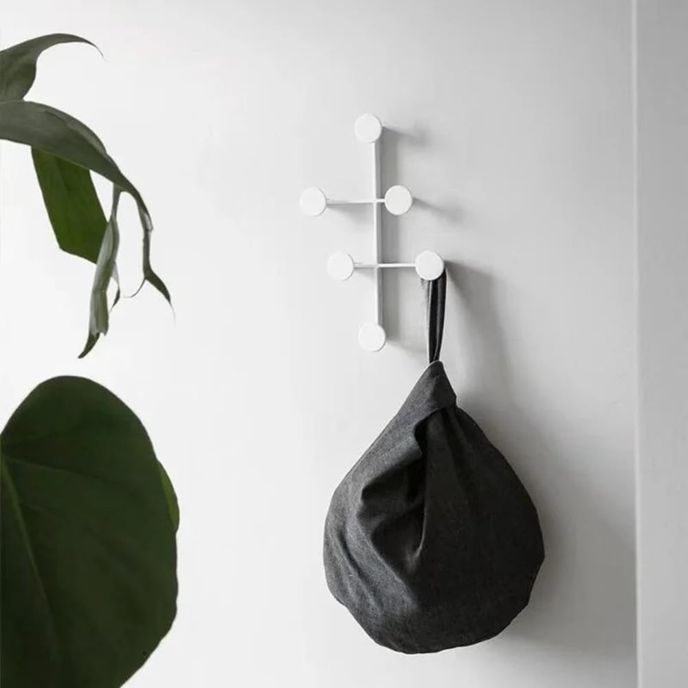 Appendiabiti da Parete Nordico, Organizer per Riporre I Vestiti, Appendiabiti in Metallo Multifunzionale, Decorazione da Parete per Ingresso B