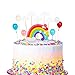 Girls'love talk Tortendeko Geburtstag, Cake Topper Tortendekoration kuchendeko, Tortendeko Geburtstag Set einschließlich Regenbogen, Ballon, Wolke für Kinder Baby Shower Geburtstag andere Party