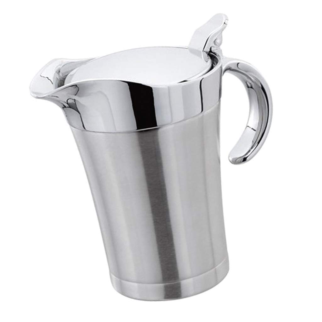 2 Stück 750ml Edelstahl Isolierter Sauciere Saucenbecher Sauce Schüssel mit Deckel