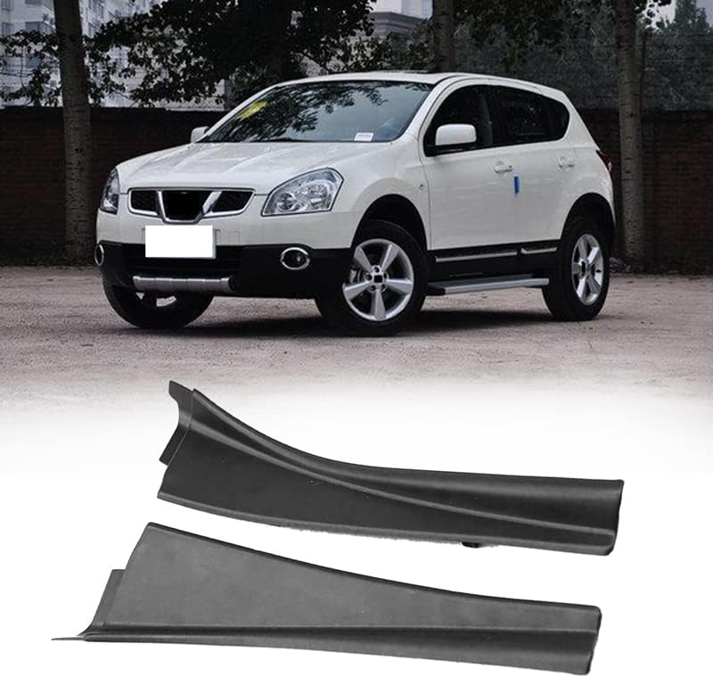 Front Wiper Cowl Side Trim Cover Left Right Pair for Nissan Qashqai J10 2008-2015, Replaces OEM 66894-ED500 66895-ED500 66894-JE20A 66895-JE20A