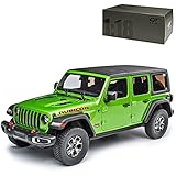 jeep wrangler modellauto Aus Resin mit Plastikteilen GT Spirit Jeep Wrangler Rubicon Grün 4. Generation Ab 2018 Nr 278 1/18 Modell Auto