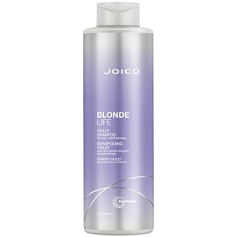 Joico Blonde Life Violet Shampoo | For Cool & Bright Blonde Hair | Neutralize Brassy Tones | Banish Yellow Tones | Boost Shine | Sulfate Free | With Monoi & Tamanu Oil