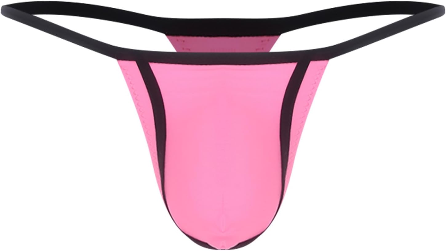 Jugaoge Adult Mens Underwear Micro Panties Jockstraps Thongs Girly Bikini Briefs Sissy Lingerie