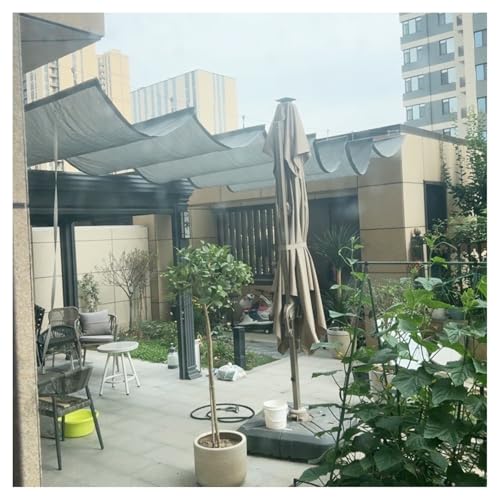 Toile de toit en PEHD rétractable avec auvent terrasse ondulé - 7