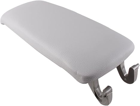 Car Leather Armrest Center Console Lid Cover Compatible with Audi A4 S4 A6 2000-2006 Grey