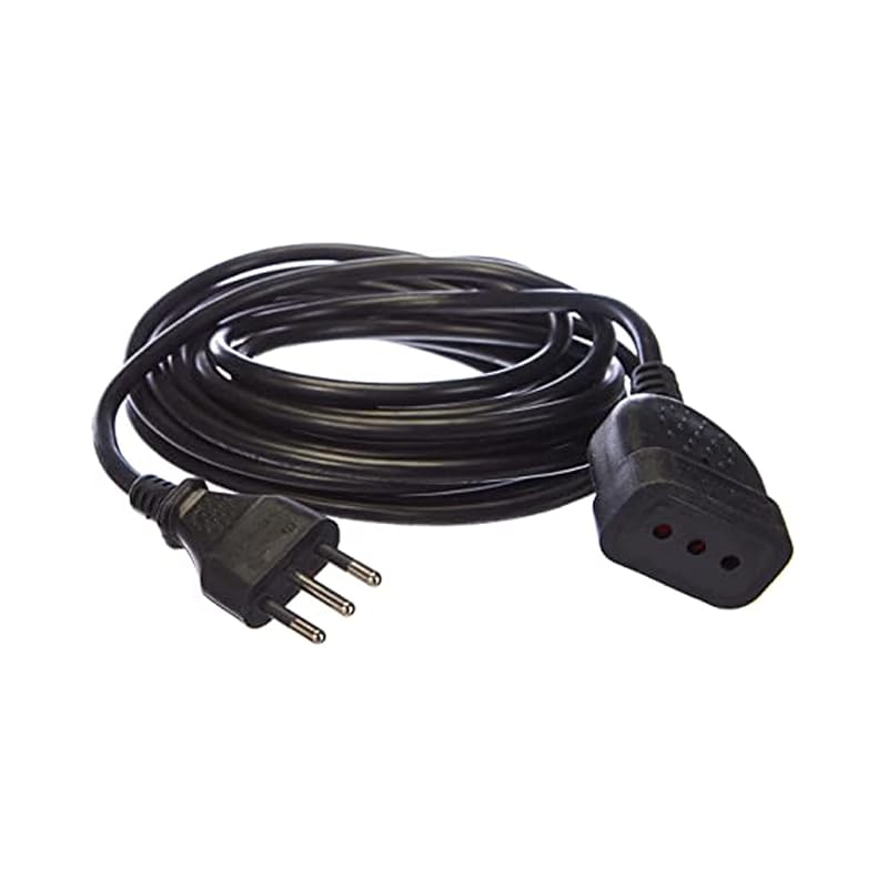 Electraline prolunga 5 metri bivalente 10/16A — presa con protezione bambini