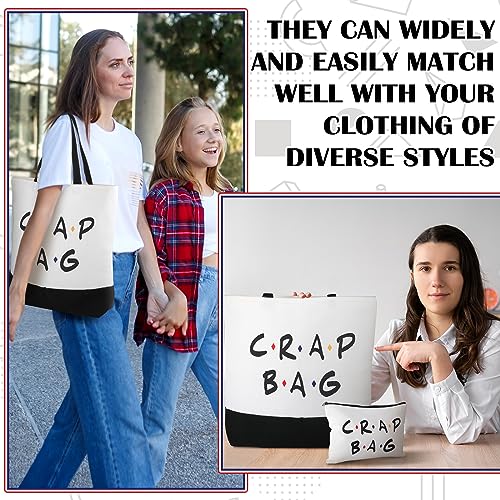 Cunno 2 Pcs Canvas Reusable Grocery Bags - Friends TV Show Gifts & Merch4