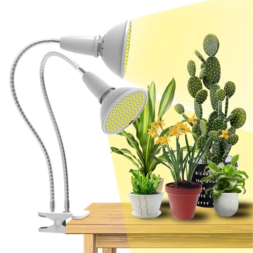 Lampe de croissance pour plantes d'intérieur à spectre complet avec col de cygne
