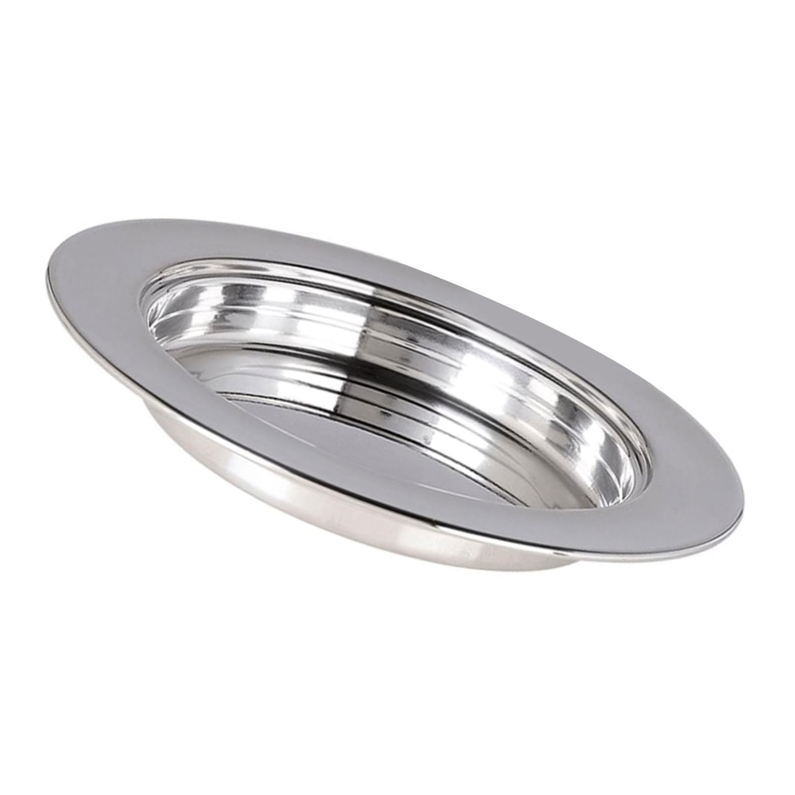 Stainless Steels Religious Serving Tray Silver Holy Plate for Sacramental Bread Event Supplies Stainless Steels Communion Serving