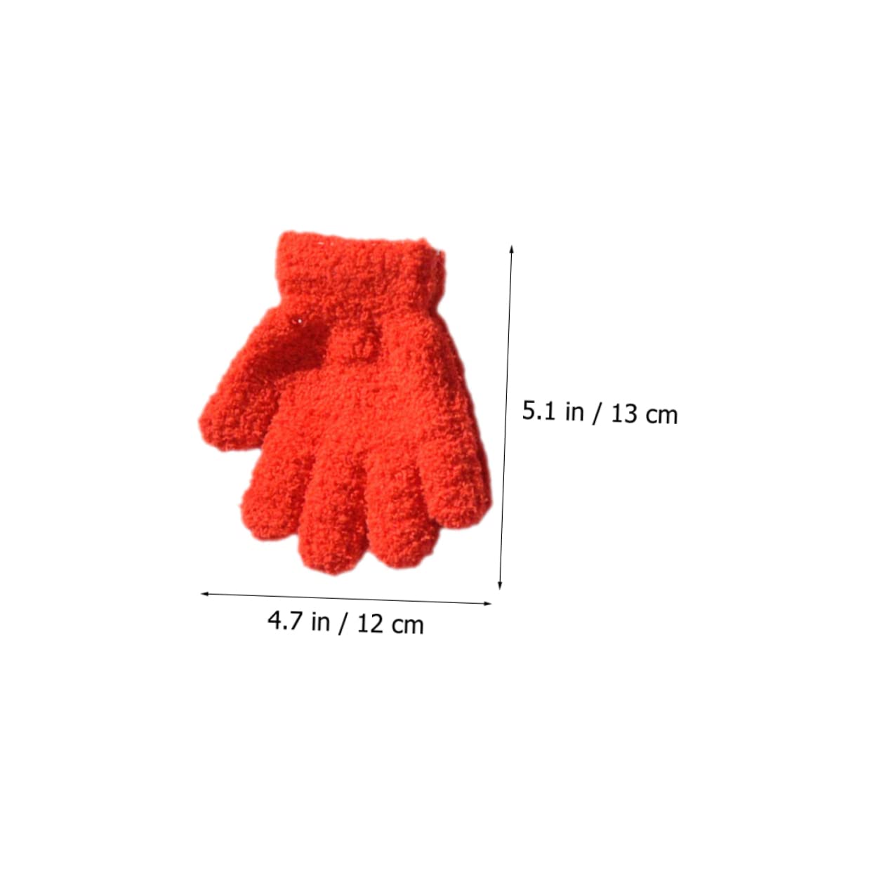 CONGARTENO Kids Winter Gloves 6 Pairs Child Warm Gloves Soft Knitted Comfortable for Outdoor Activities for Cold