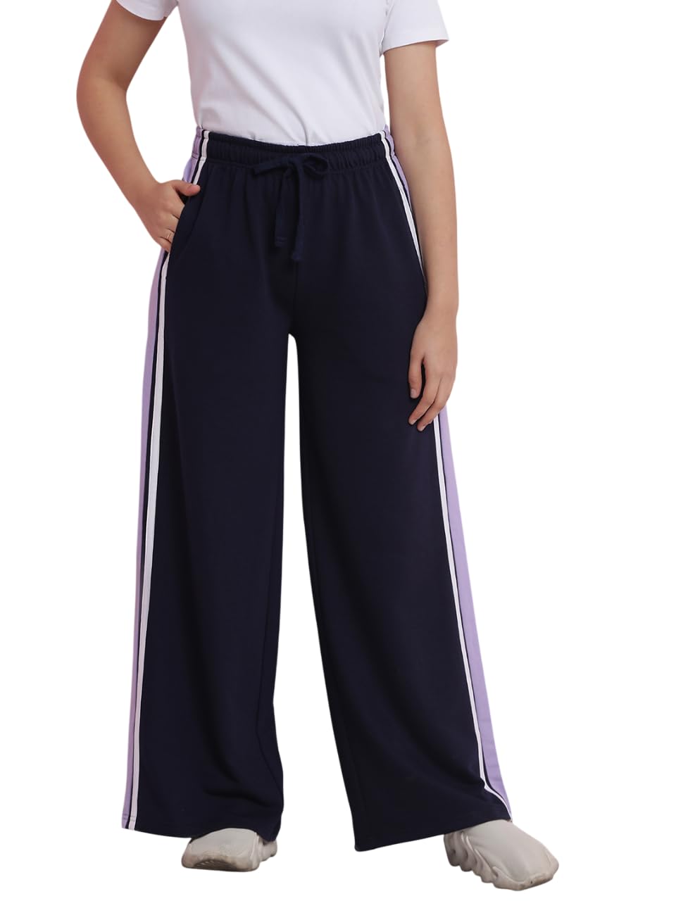 Li'l Tomatoes Girls Flared Cotton Looper Trackpant-picture-23