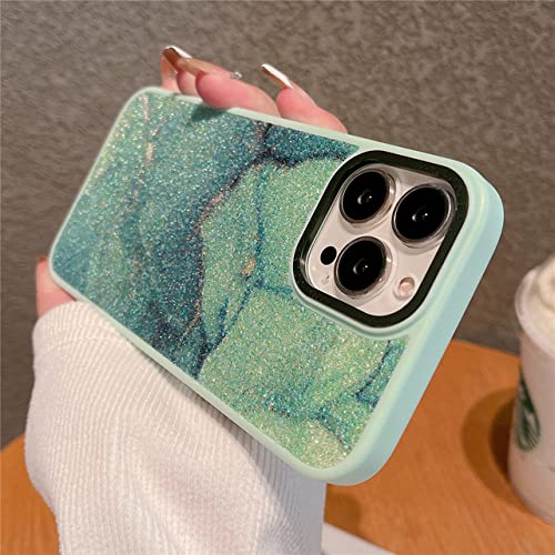 Coque silicone silicone iPhone 11 motif marbre diamant paillettes avec protection caméra métal
