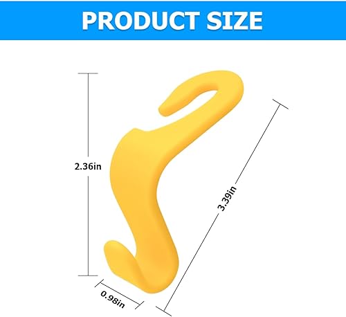 Miniatura 3 de 4 ganchos para reposacabezas de asiento trasero de automóvil, organizador de ganchos para reposacabezas de almacenamiento de asiento trasero,