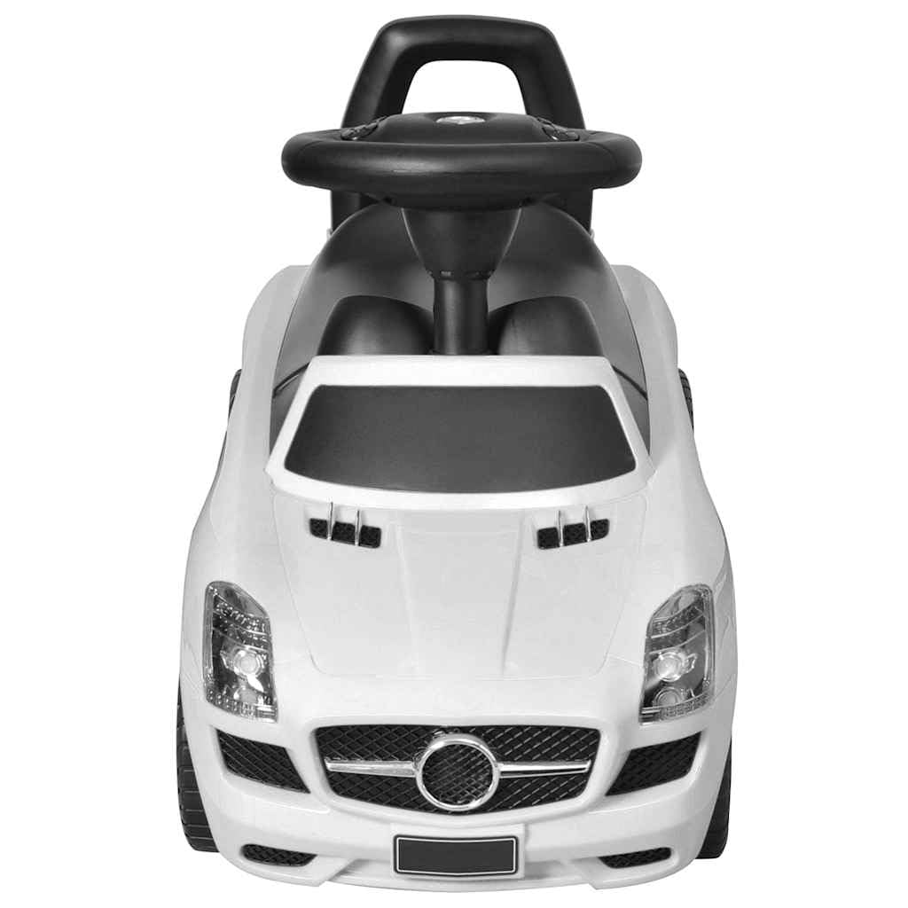 Mangloder - Carrito infantil para niños a partir de 2 años, con espacio de almacenamiento, ruedas de goma, música, sonido de claxon, plástico duradero, máx. 23 kg