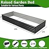 Easllre 2PCS 6x3x1ft Galvanized Raised Garden Bed Kit, Galvanized Planter Raised Garden Boxes Outdoor, Large Metal Raised Garden Beds for Vegetables,Black #2
