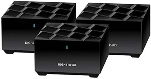 Netgear Nighthawk Sistema WiFi 6 de malla para todo el hogar, paquete de 3, BLK (renovado)