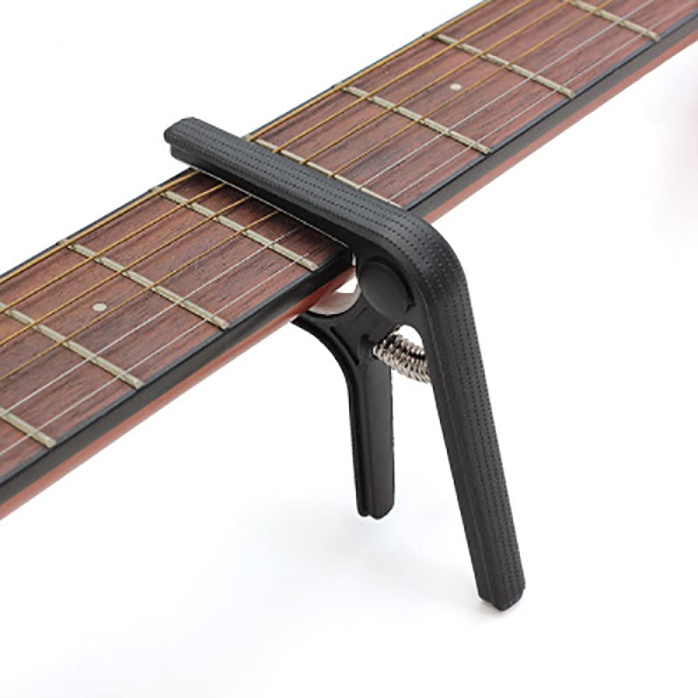 BAtlam Clip per capotasto per Chitarra in Acciaio di plastica, capotasto per Chitarra Acustica per Chitarra elettrica Portatile, CP, 09, Arancione (CP)