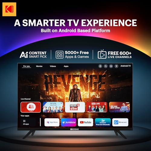 Image of Kodak 80 cm (32 inches) 9XPRO Series HD Ready Certified Android LED TV 329X5051 (Black)