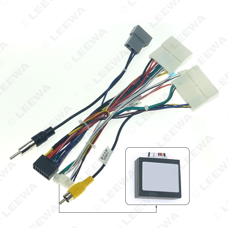 Car 16pin for Audio Wiring Harness with Canbus Box for Nissan Venucia T70 T90 Aftermarket Stereo Installation Wire Adapter - (Color Name: Harness CANBUS Box)