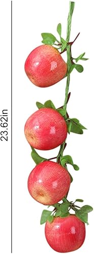 Miniatura 7 de 5 cuerdas artificiales para colgar frutas, racimo de mango falso, accesorios de fotografía de frutas realistas para el hogar, cocina, adornos