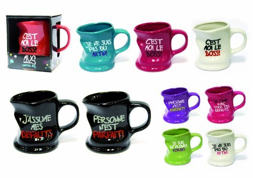Mug/tazza effetto stropicciato, con messaggio