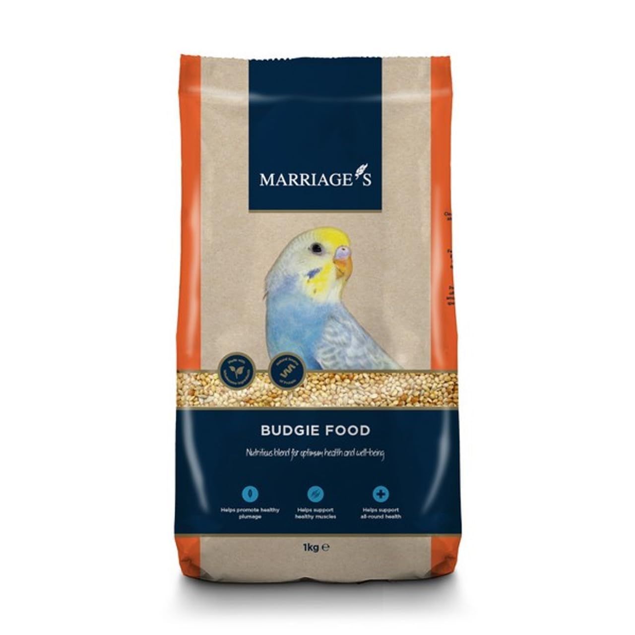 Marriages Budgie Food - Yellow/Red 1Kg