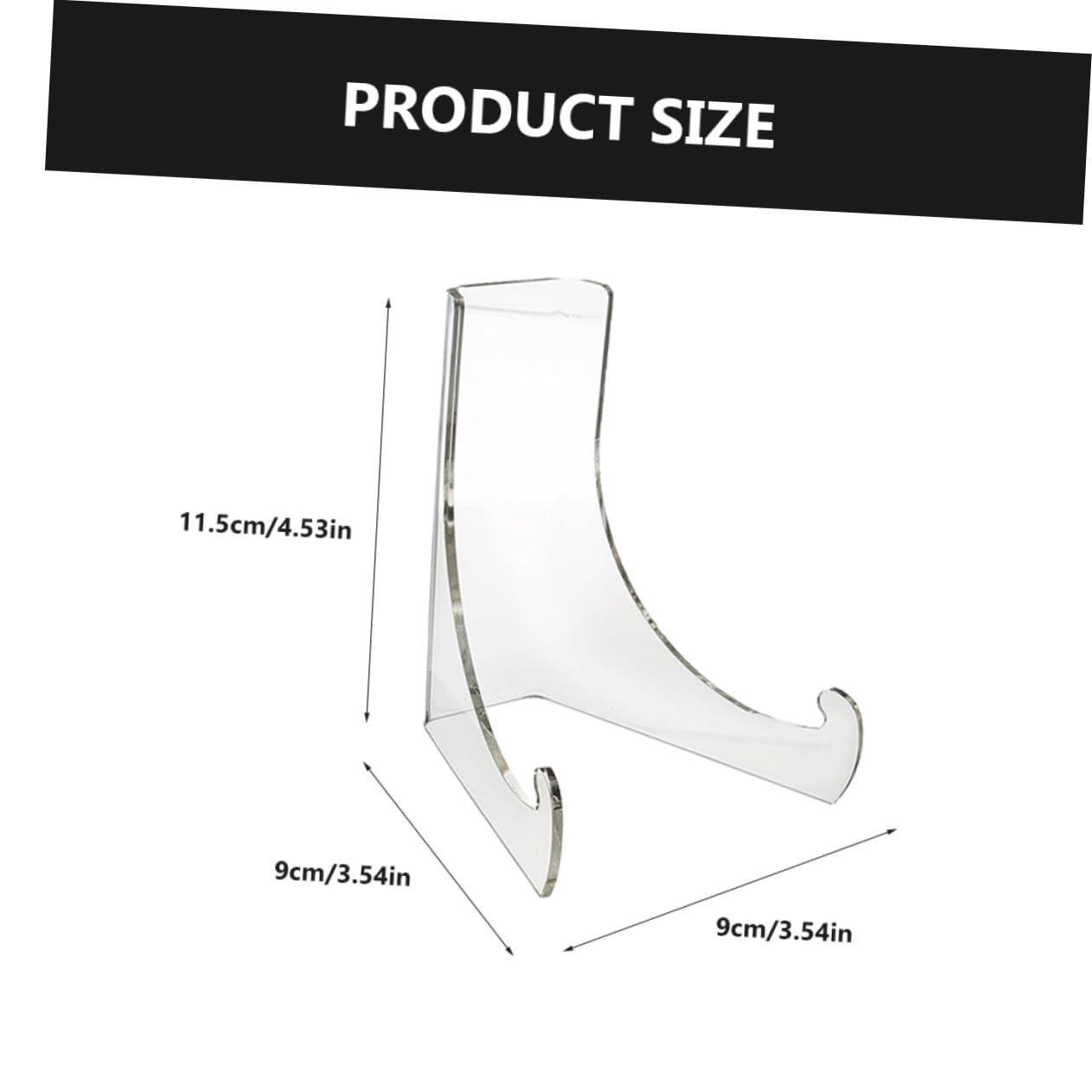 VALICLUD 2pcs Acrylic Display Rack Dish Display Stand for Tea Cakes and Ceramics Storage for Smooth Finish Modern Design