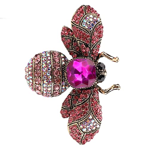 Broche de joias vintage bonito e atraente broche de materiais de liga de forma de abelha de casament