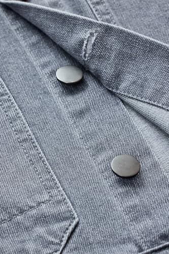Image of SNITCH LEGACY Men Casual Jacket| Relaxed Fit Full Sleeve Spread Collar Denim Design | 100% Cotton & Breathable Twill Fabric For Streetwear, Spring Layering & Daily Outings