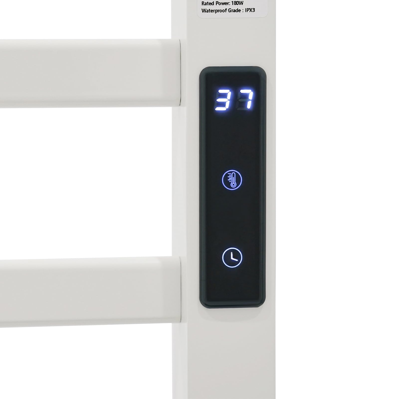 Scaldasalviette elettrico, autoportante, con indicatore LED, 1 – 24 ore, temperatura costante 45 – 65 ℃, scaldasalviette elettrico