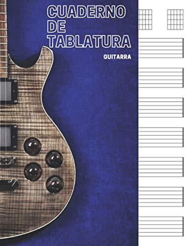 Cuaderno de tablatura guitarra: 7 tabs por página. Ideal para músicos, estudiantes de guitarra, profesores de musica (110 páginas, A4). Libreta, Cuaderno tablaturas, Cuaderno de musica para guitarra.