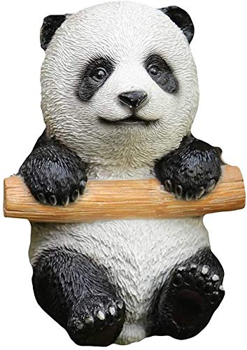 Panda statue sculpture H17CM en résine, le cadeau d'art idéal pour un salon