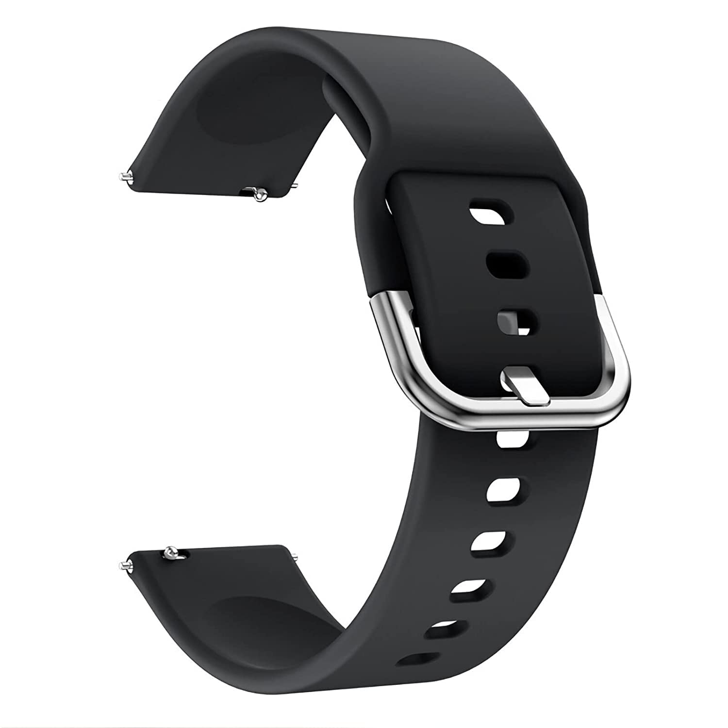 HUMBLE Silicone 19mm Replacement Band Strap with Metal Buckle Compatible with Noise Colorfit Pro