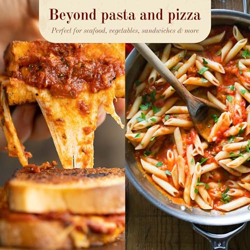 Image of Michaels of Brooklyn Arrabbiata Sauce, 32 oz Jar - Non-GMO, Gluten Free Spicy Pasta Sauce with Hot Peppers, Fresh Basil & Italian Olive Oil - Authentic Italian Tomato Sauce - For Pasta Dishes & Pizza