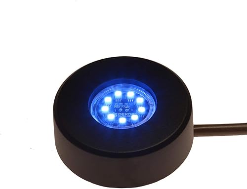 Miniatura 6 de DEKOR Luces LED de disco de colores para paisajismo, subidas, caminos, pasarelas, iluminación de bajo voltaje al aire libre (rojo)