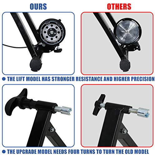 bike trainer stand bicycle trainers road bike trainer for indoor riding magnetic bike trainer with 5 levels resistance