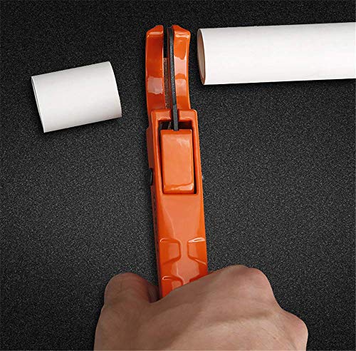 Pvc Cutter 2-1/2", Ratchet-Type Pvc Pipe Cutter For Cutting Pex,Pvc,Ppr And Plastic Hoses,Sk5 Blade And Aluminum Alloy Body,Suitable For Maintenance, Plumber And Diy Home Worker(2-1/2"(Orange）) #TOP6