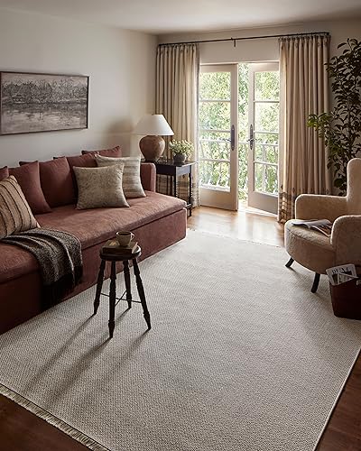 Image of Loloi Amber Lewis Malibu Ivory /Dove 6'-4 inch x 9'-2 inch Area Rug