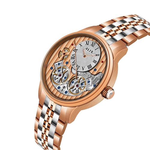Image of ALIX Luxury Men's Wrist Watch Multifunction Analog Watches with Stainless Steel Band