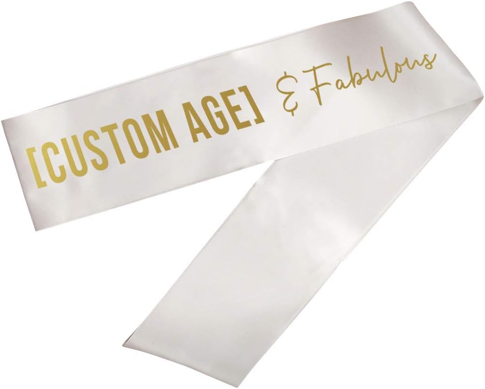 Andaz Press Satin Ribbon Sashes Birthday Party Collection
