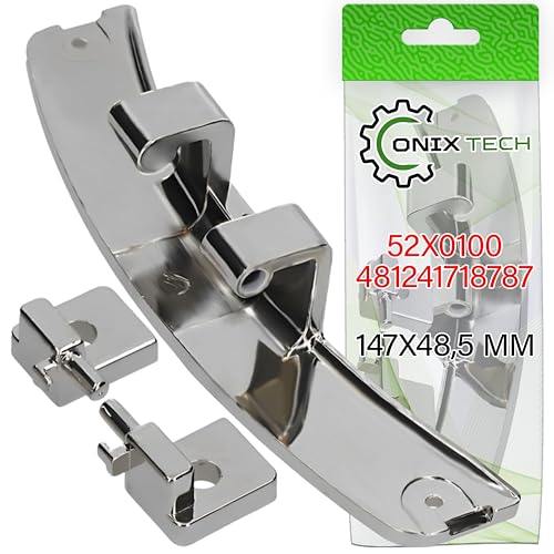 Bisagra para Puerta para Lavadora con Código Original 481241718787 52X0100 L79E001A5 LT9L001A5 para Fagor para San Georgio para Brandt para Whirlpool para Bauknecht   Garantía de 5 Años   ONIX TECH