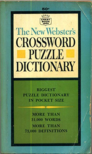 The New Webster's Crossword Puzzle Dictionary B0012FZG0G Book Cover
