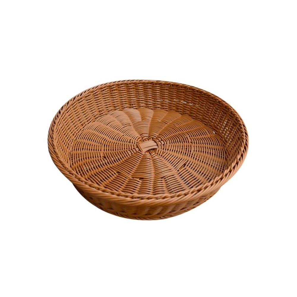 Petit Panier Décoratif En Rotin Avec Anse - Idéal Pour Fruits Ou Déco - 28,5 X 21,5 X 8 Cm